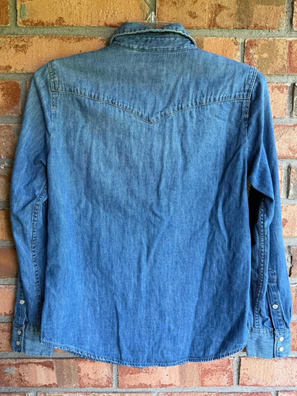 Levi's Ultimate Western Long Sleeve Denim Shirt Classic Fit Pearl Snap Buttons - Picture 6 of 6